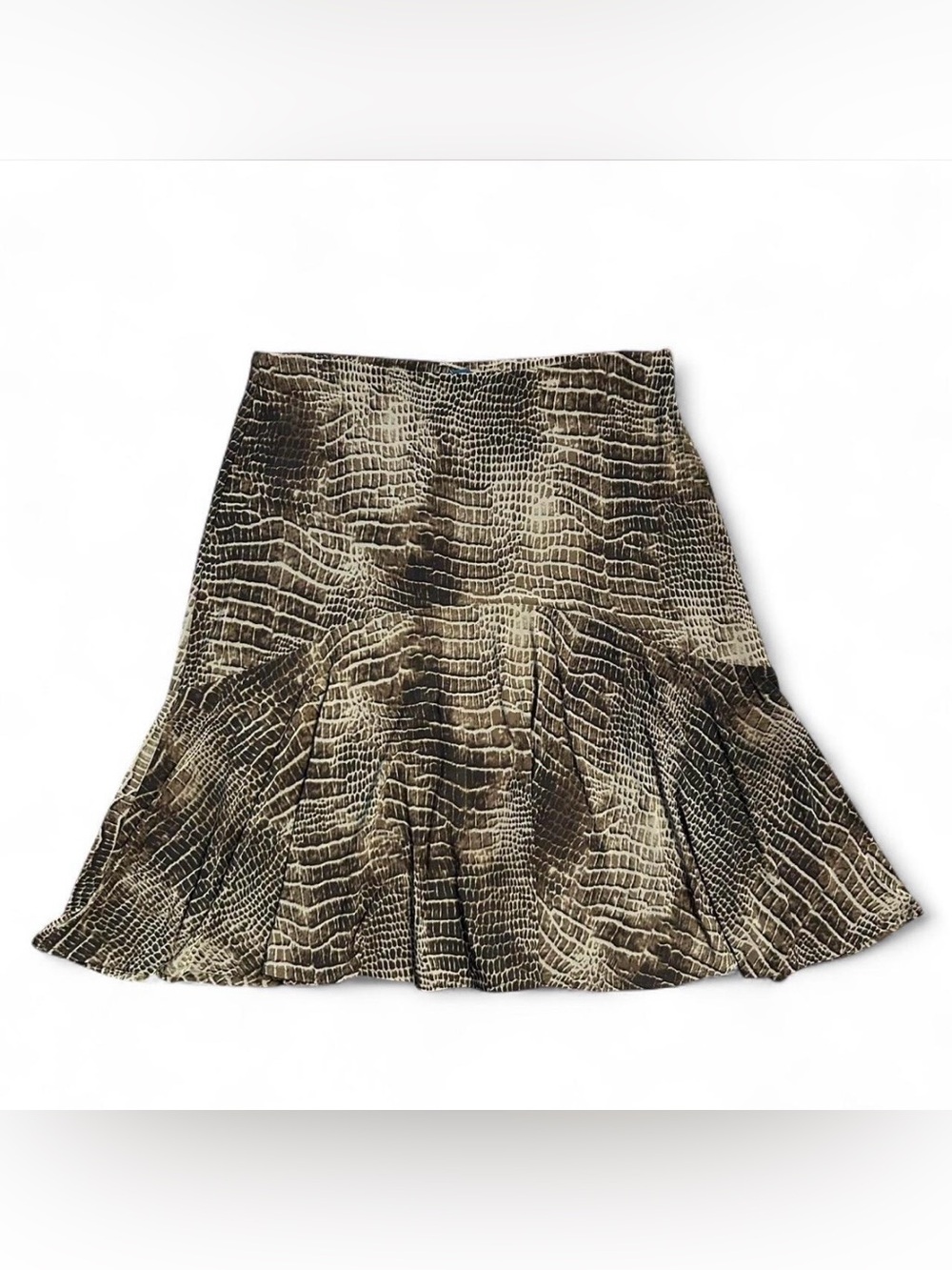 Y2K Crocodile Print Slinky dead stock NWT skirt